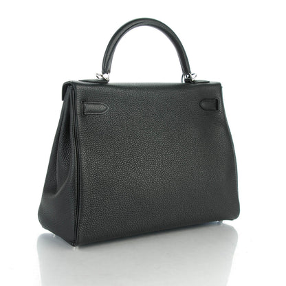 Hermes Togo Kelly Retourne 32 Black 3 of 22