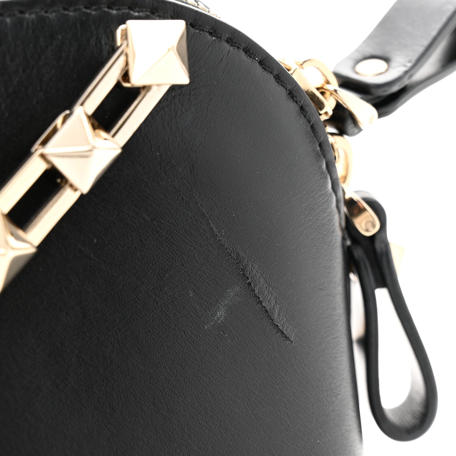 Valentino Garavani Smooth Calfskin Rockstud East West Crossbody Clutch Bag Black 10 of 11