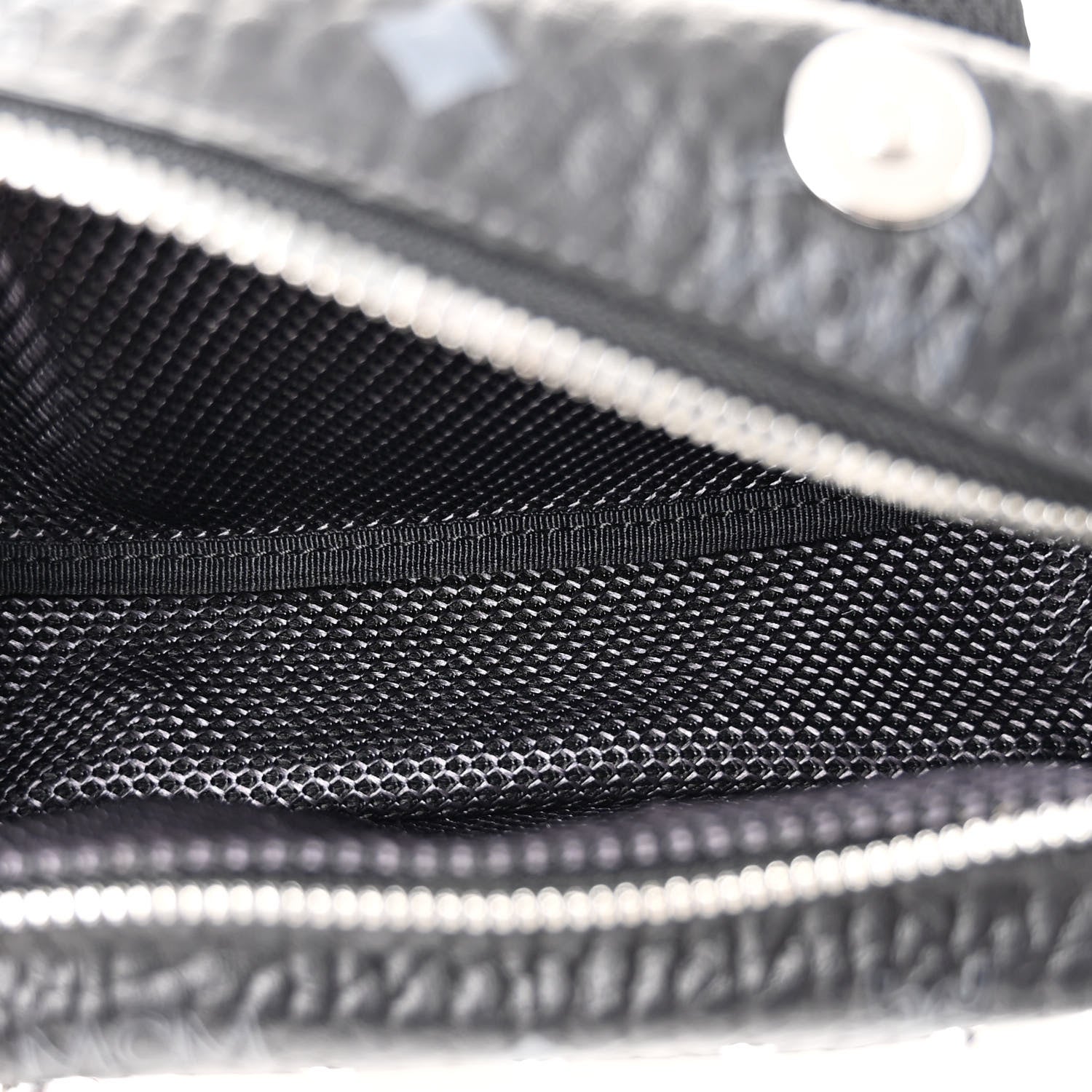 MCM Visetos Trey 4-in-1 Sling Backpack Black Gold 7 of 16