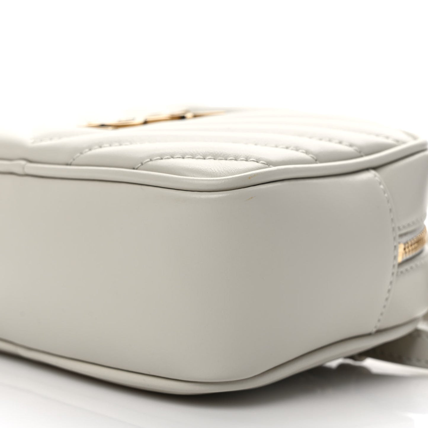 Calfskin Matelasse Monogram Lou Belt Bag Ivory
