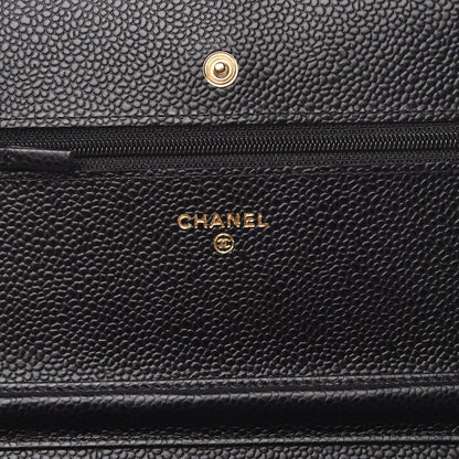 Chanel Caviar Quilted Wallet On Chain WOC Black 6 of 11