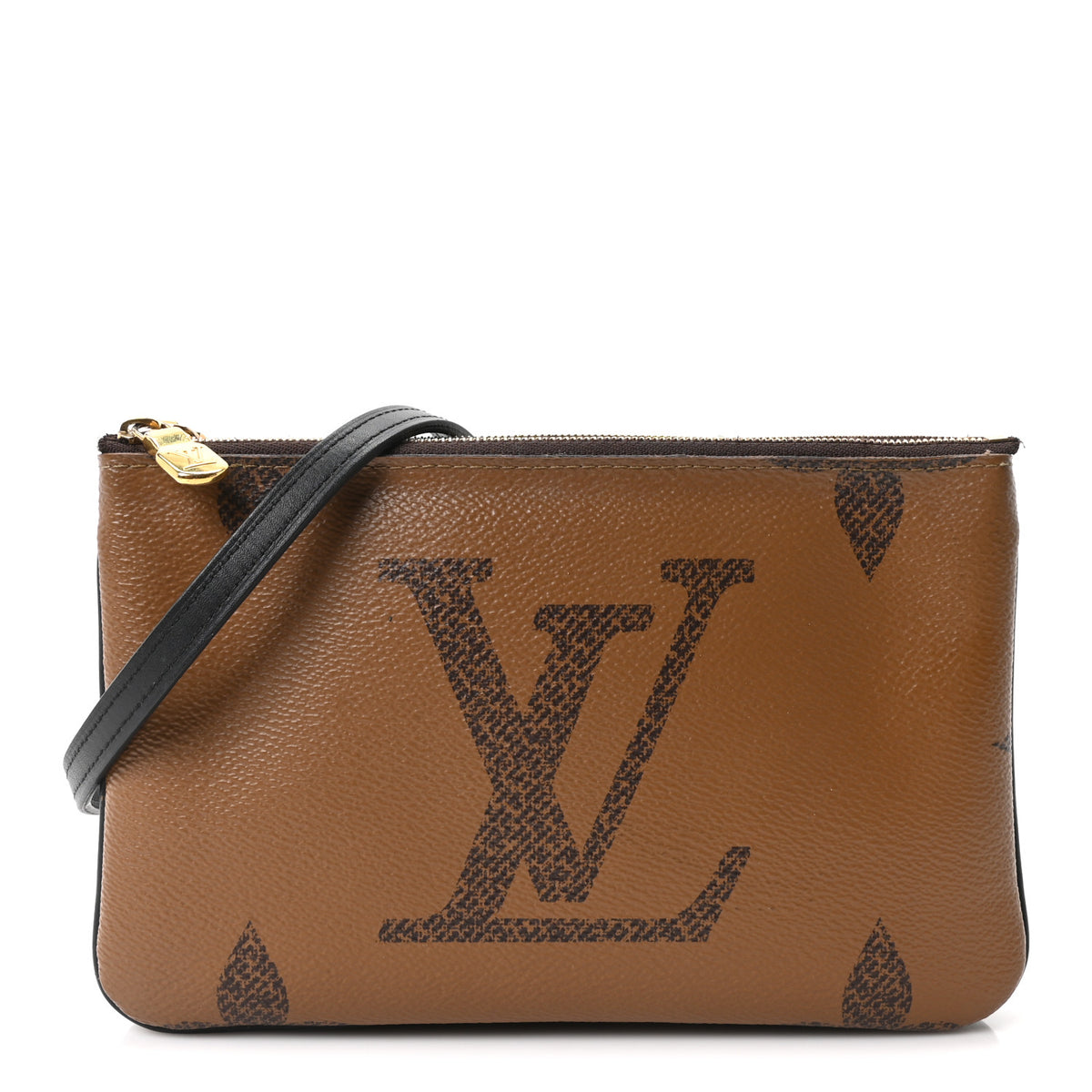 Reverse Monogram Giant Double Zip Pochette