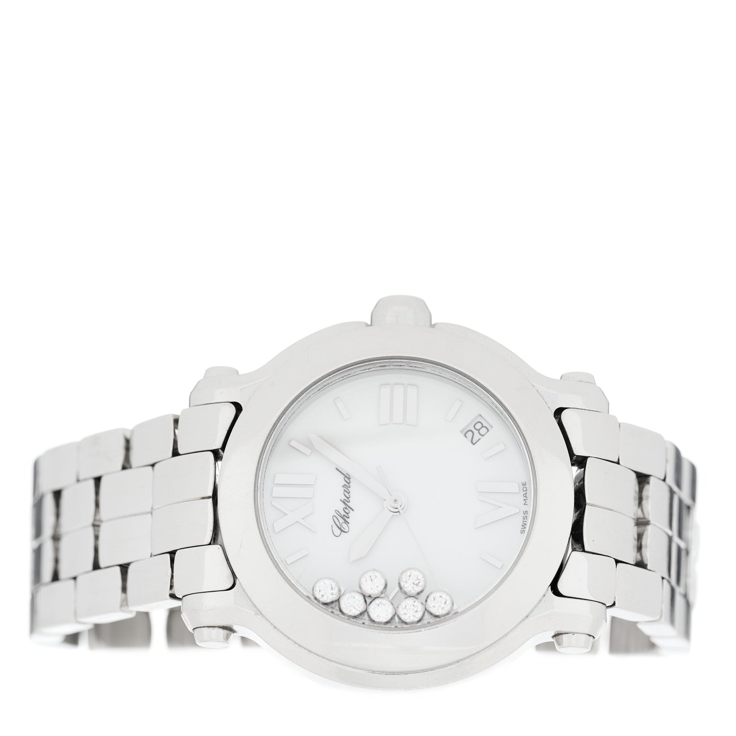 Chopard Stainless Steel 7 Diamond 36mm Happy Sport Quartz Watch 2 of 5