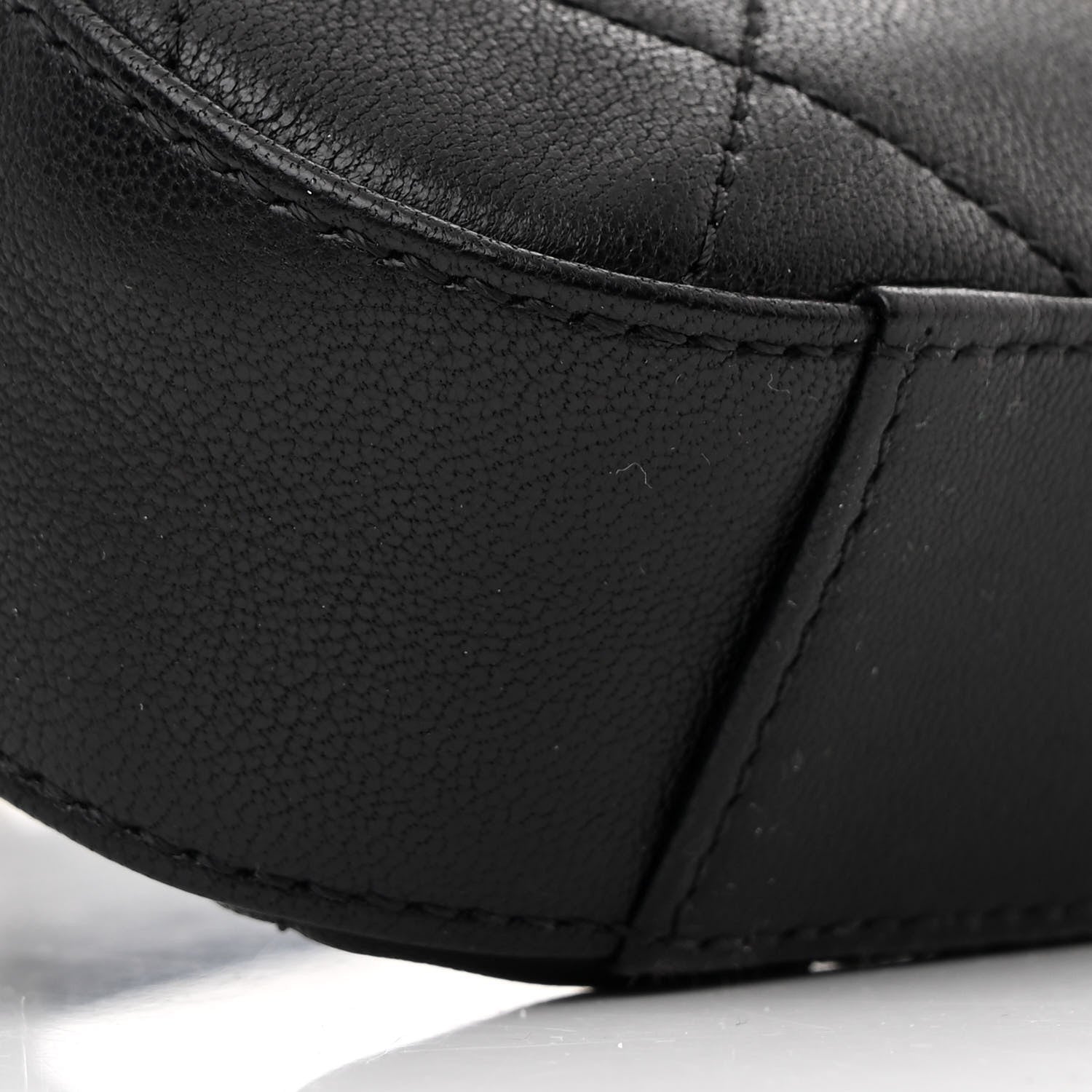Chanel Lambskin Quilted Chain Infinity Waist Belt Bag Black 9 of 10