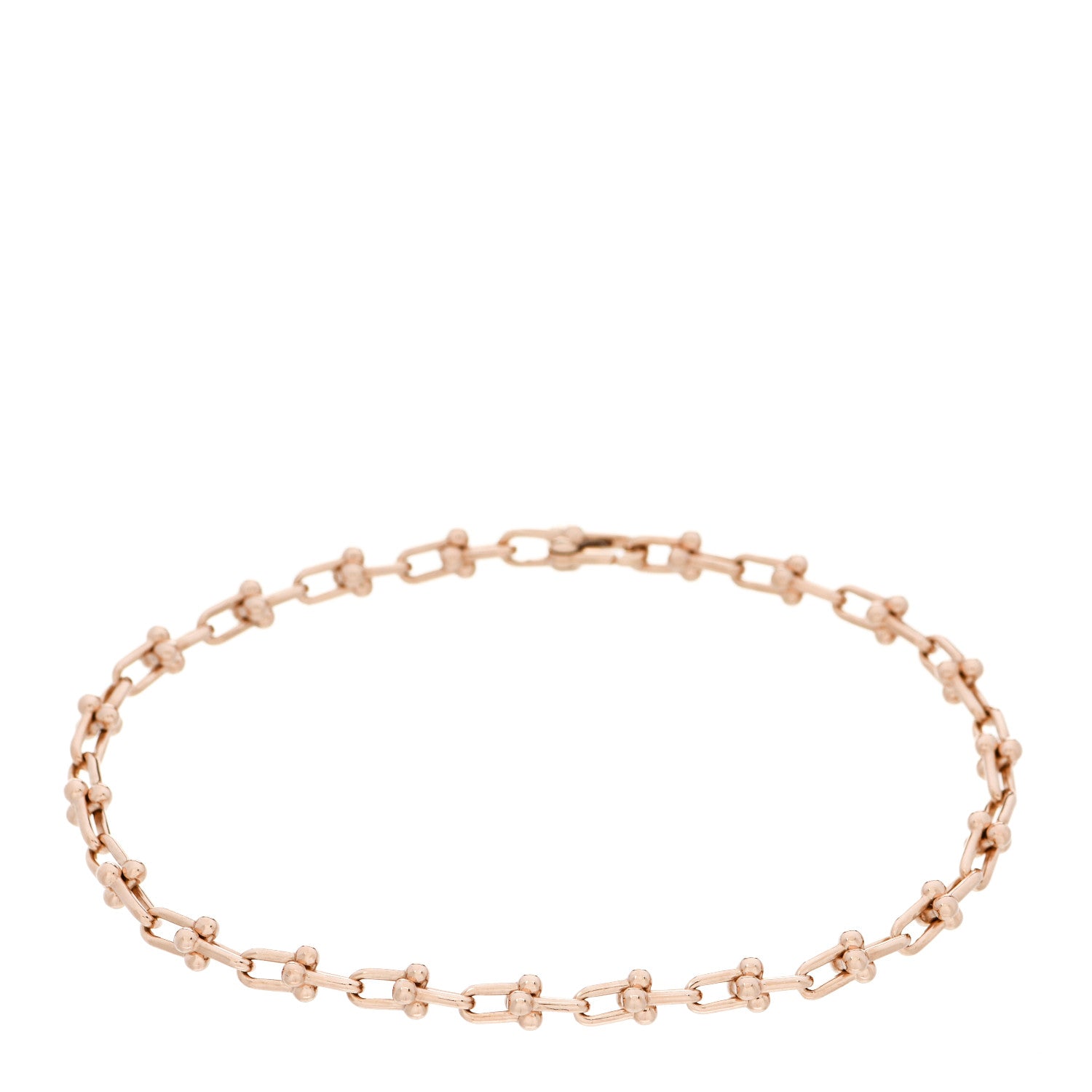 Tiffany 18K Rose Gold HardWear Micro Link Bracelet 1 of 4