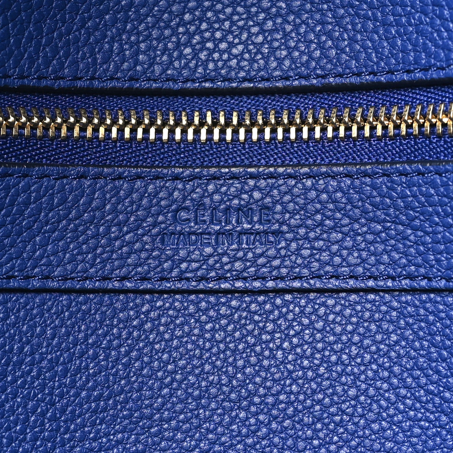 Soft Grained Calfskin Medium Belt Cabas Phantom Indigo