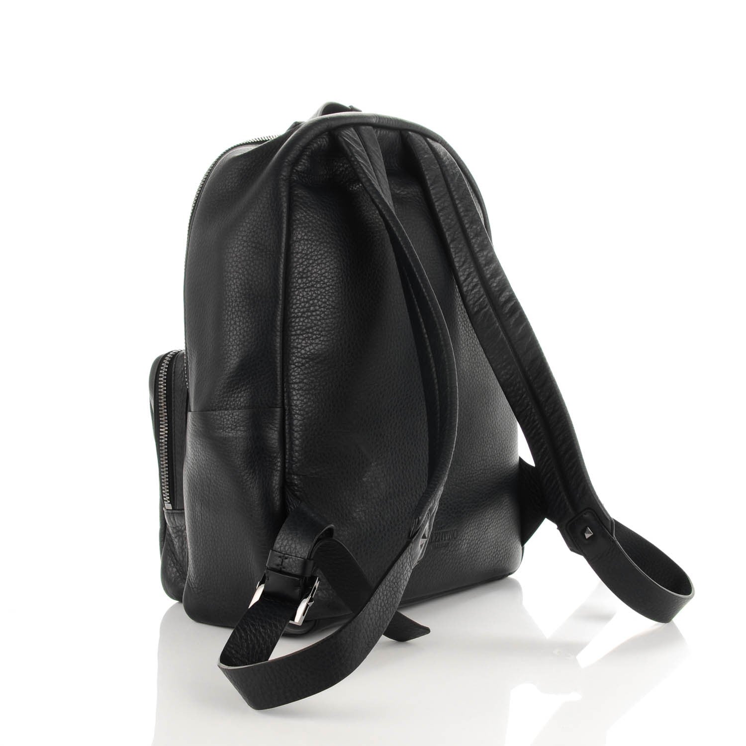 Valentino Garavani Grained Calfskin Rockstud Backpack Navy 3 of 7