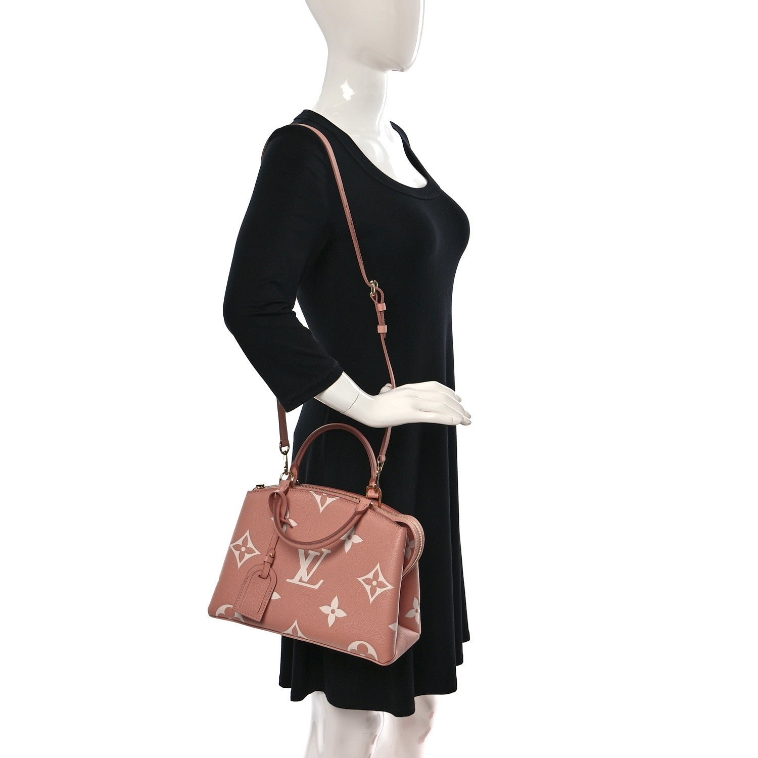 Louis Vuitton Empreinte Monogram Giant Petit Palais Rose Trianon Creme 2 of 9