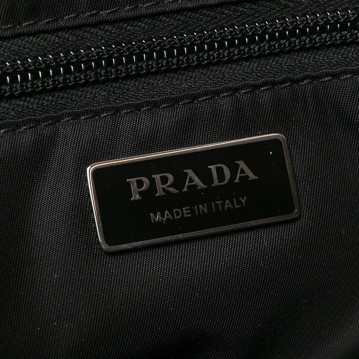 Re-Nylon Vitello Padded Small Flap Shoulder Bag Black