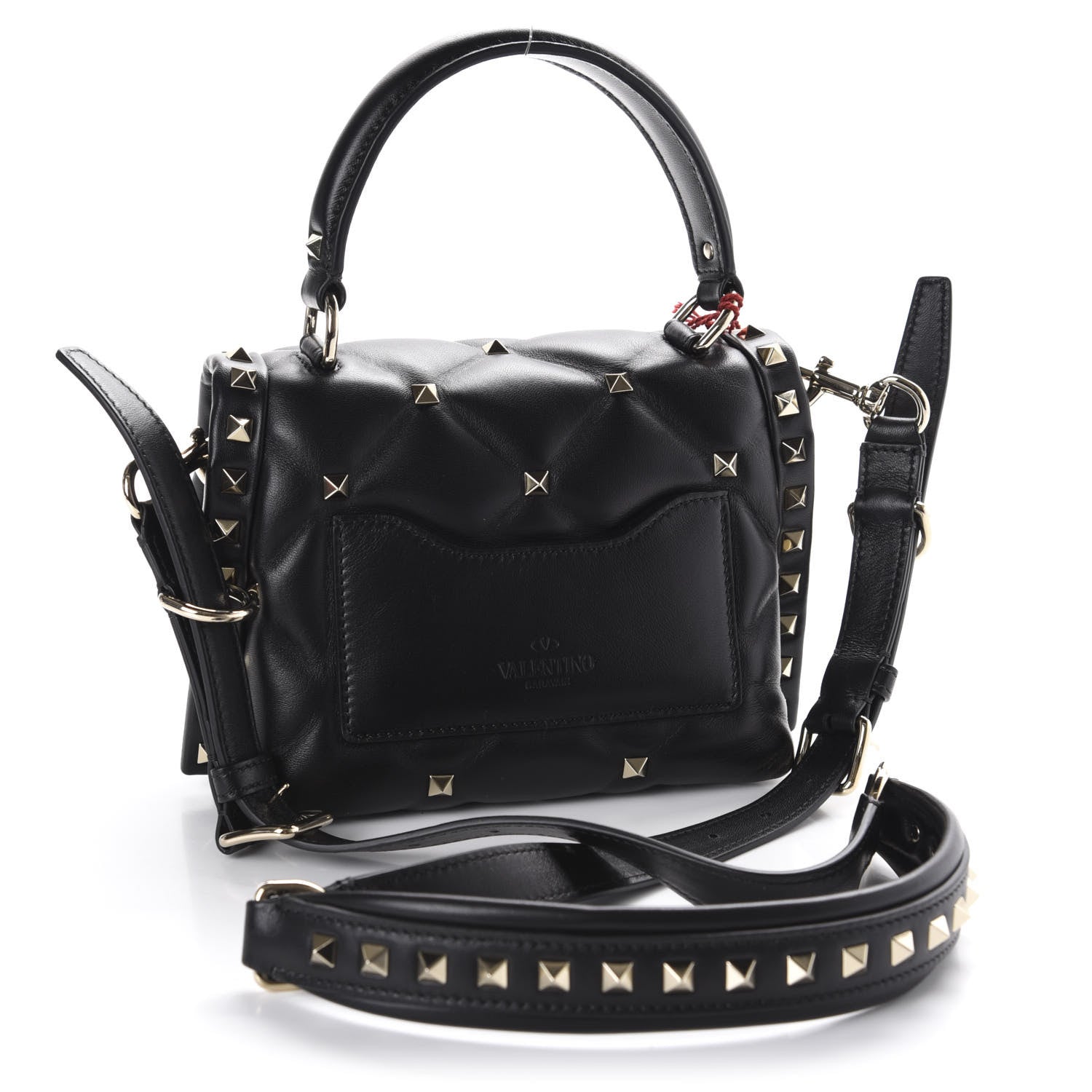 Valentino Garavani Nappa Mini Candystud Top Handle Bag Black 3 of 9