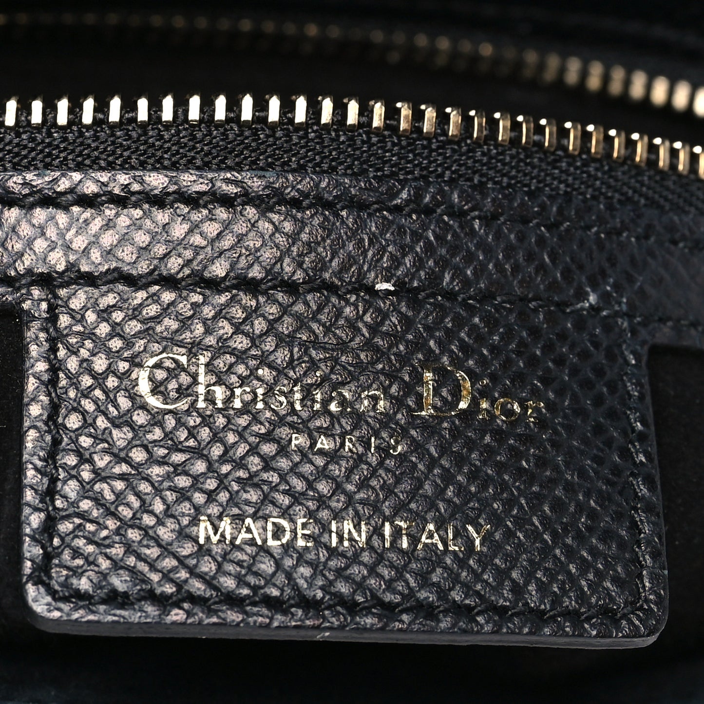 Grained Calfskin Saddle Bag Black