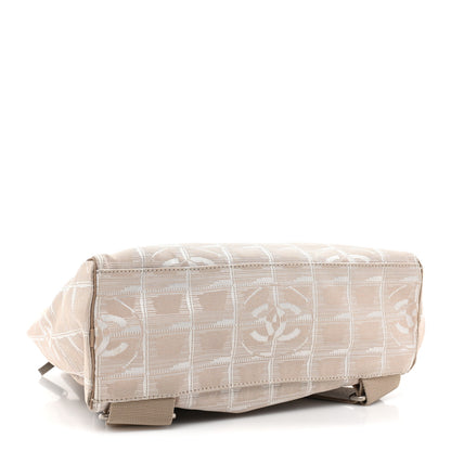 Chanel Nylon Travel Backpack Beige 4 of 14