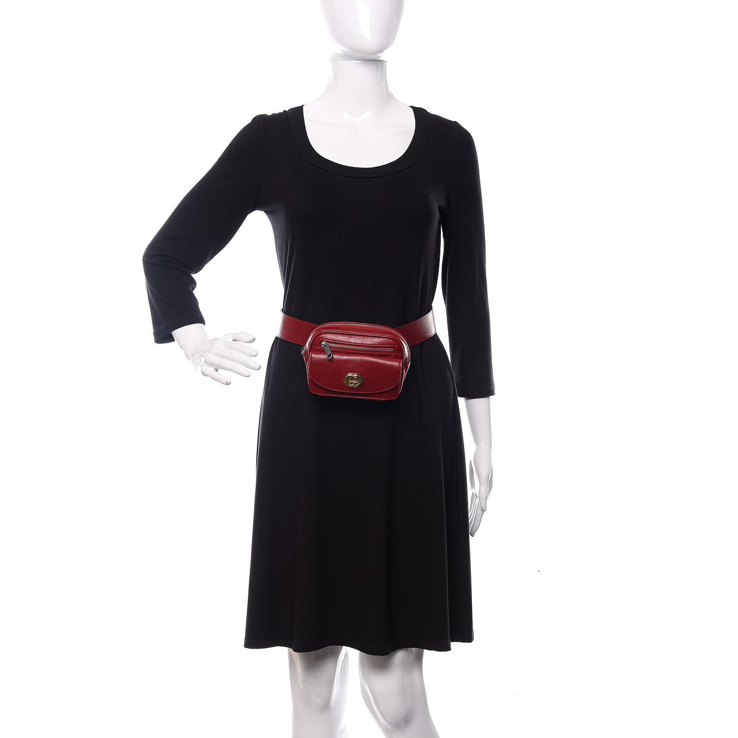 Fluffy Calfskin Mini Morpheus Belt Bag 90 36 Red