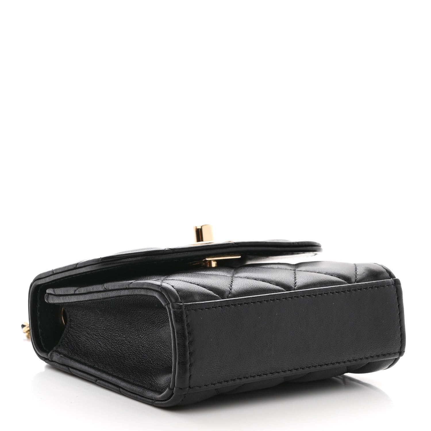 Chanel Lambskin Quilted Mini Trendy CC Chain Wallet Black 4 of 11