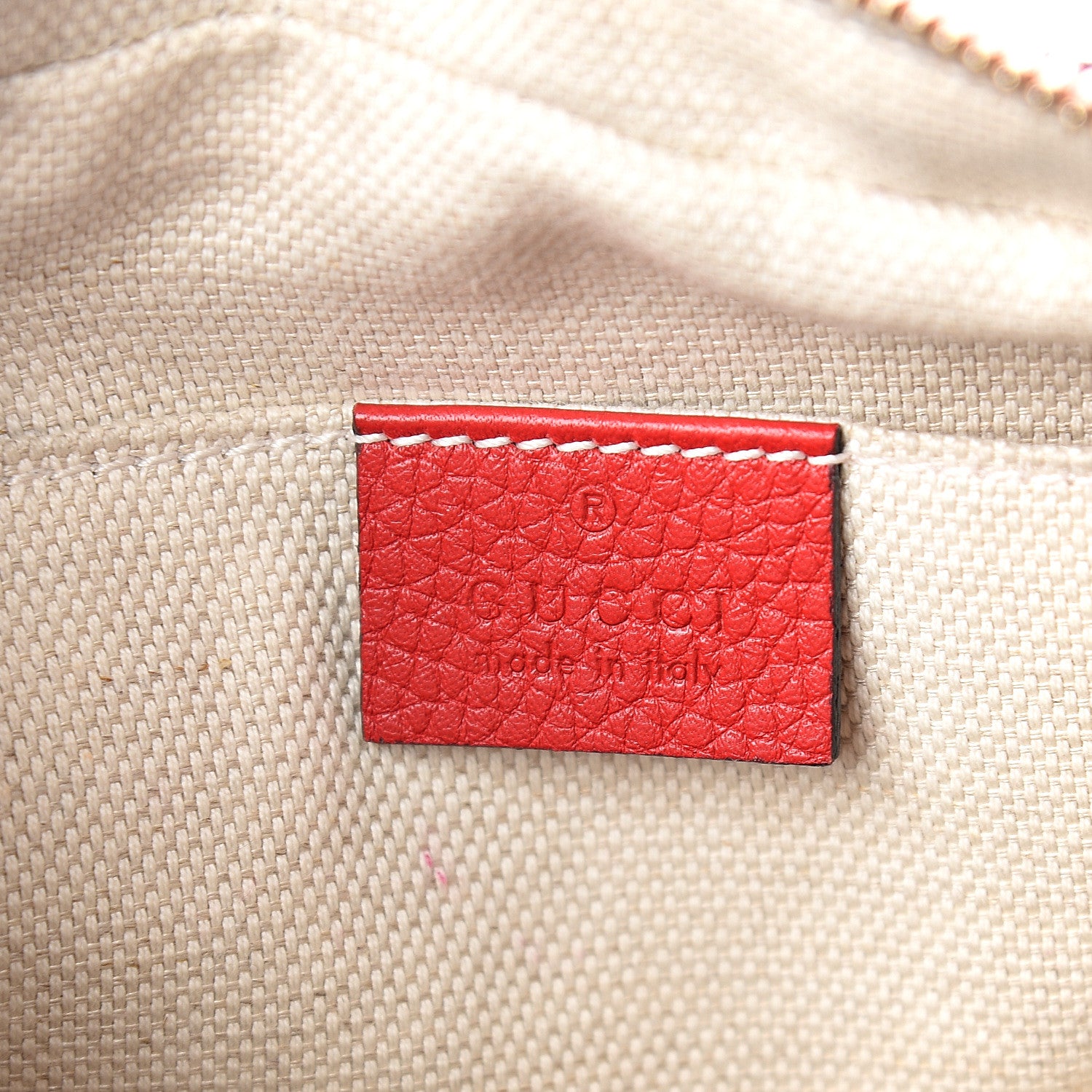 Gucci Pebbled Calfskin Small Soho Disco Bag Tabasco Red 5 of 8
