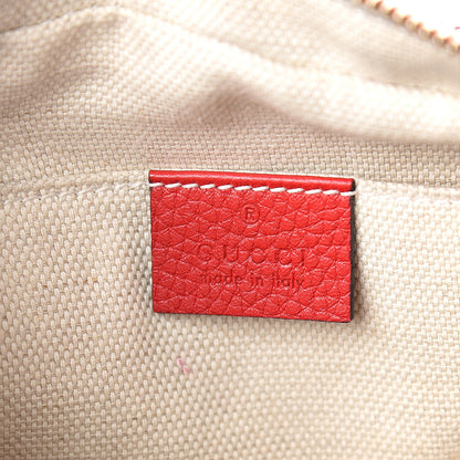 Gucci Pebbled Calfskin Small Soho Disco Bag Tabasco Red 5 of 8