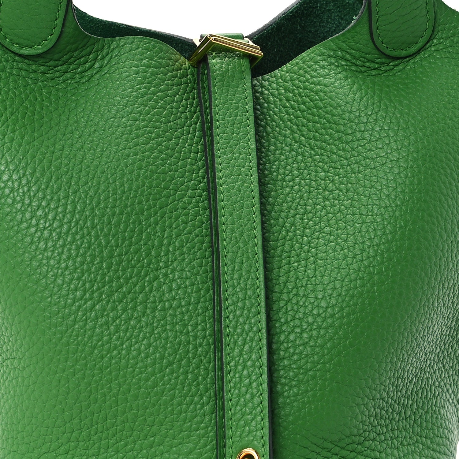 Hermes Taurillon Clemence Picotin Lock 18 PM Vert Yucca 8 of 13