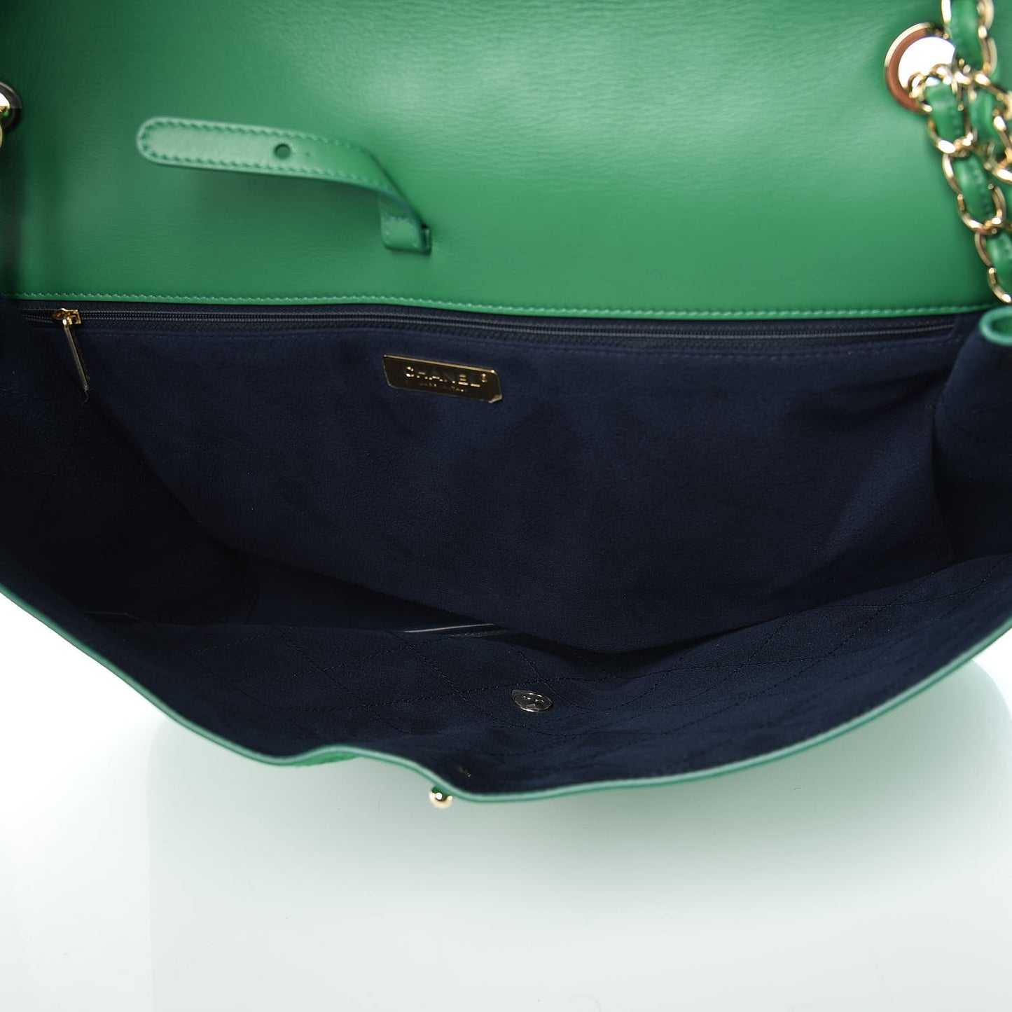 x Pharrell Williams Suede Lambskin XXL Flap Bag Green