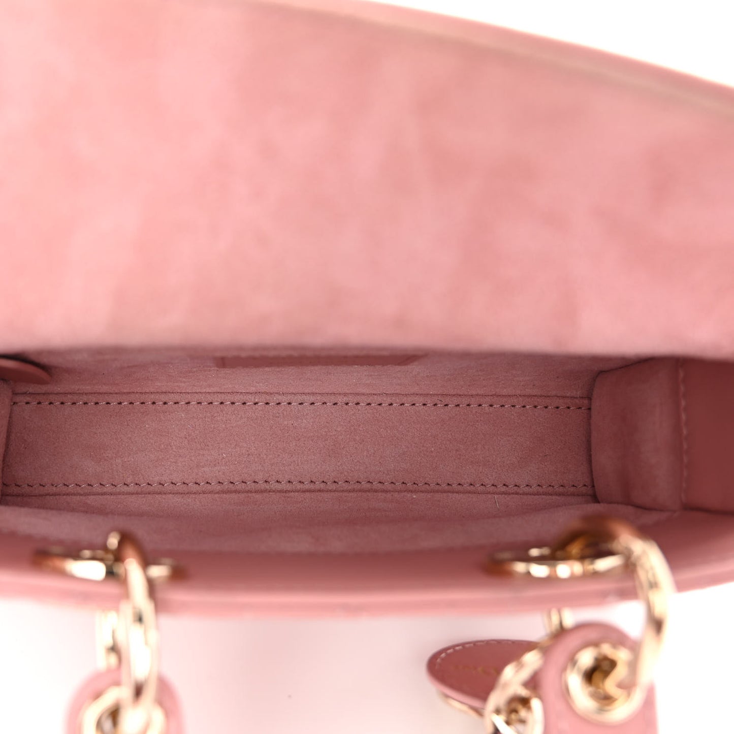 Lambskin Cannage Dioramour Micro Lady D-Joy Rose De Vents