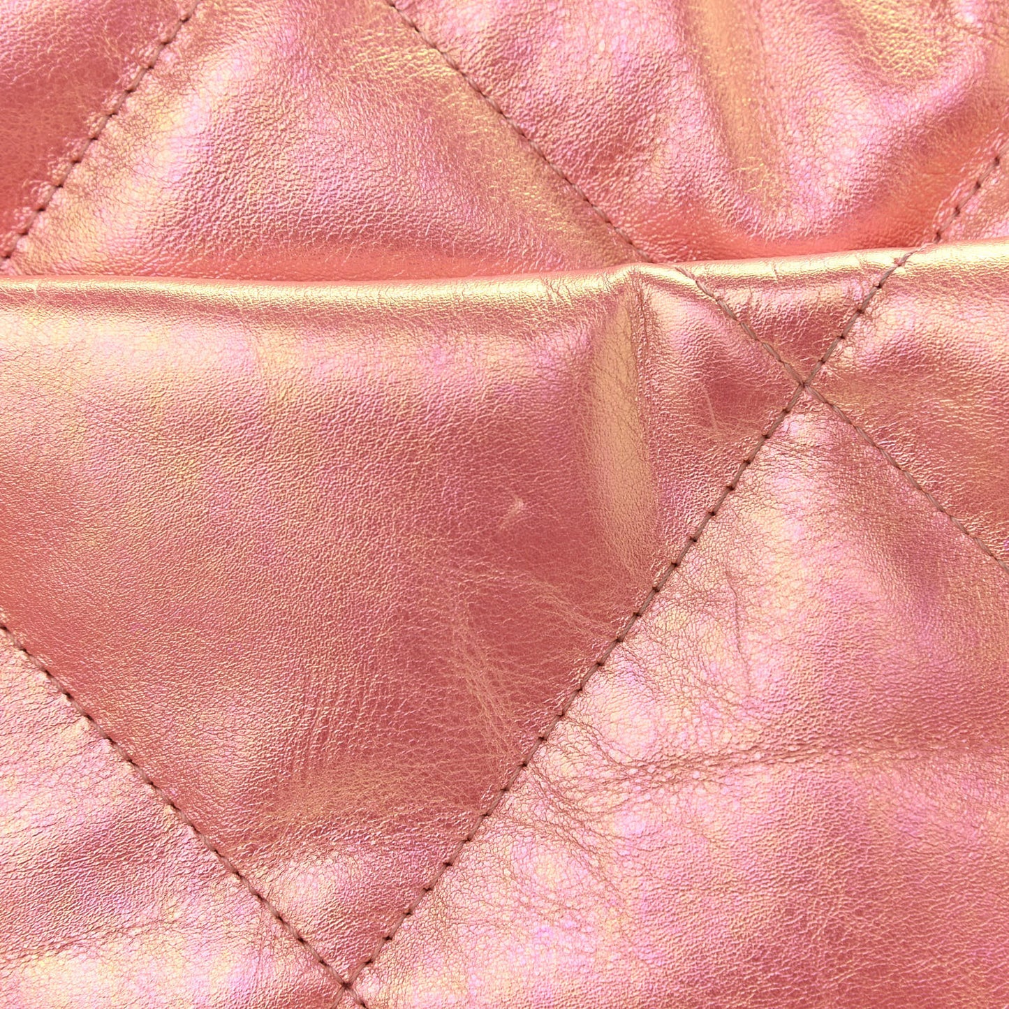 Iridescent Calfskin Quilted Medium Chanel 19 Flap Pink