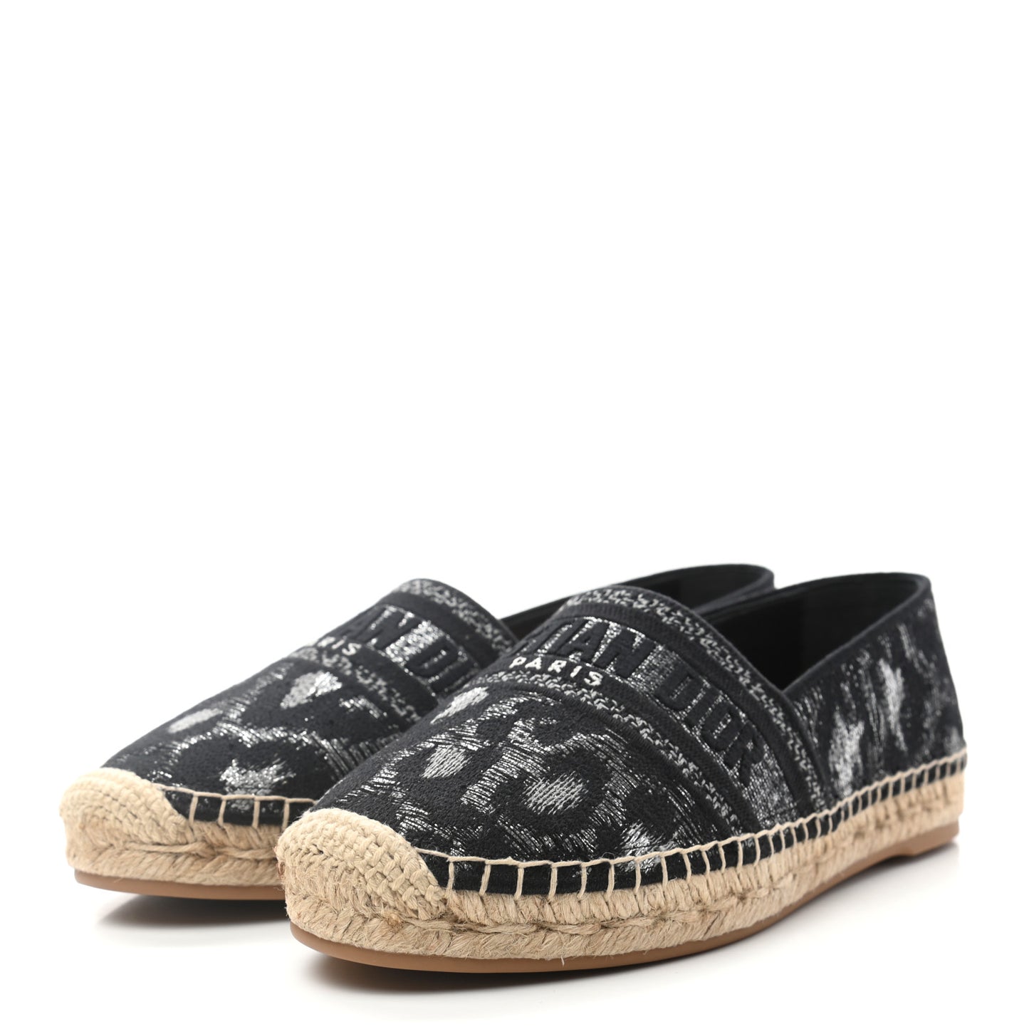 Lurex Embroidered Mizza Granville Espadrille 40 Black