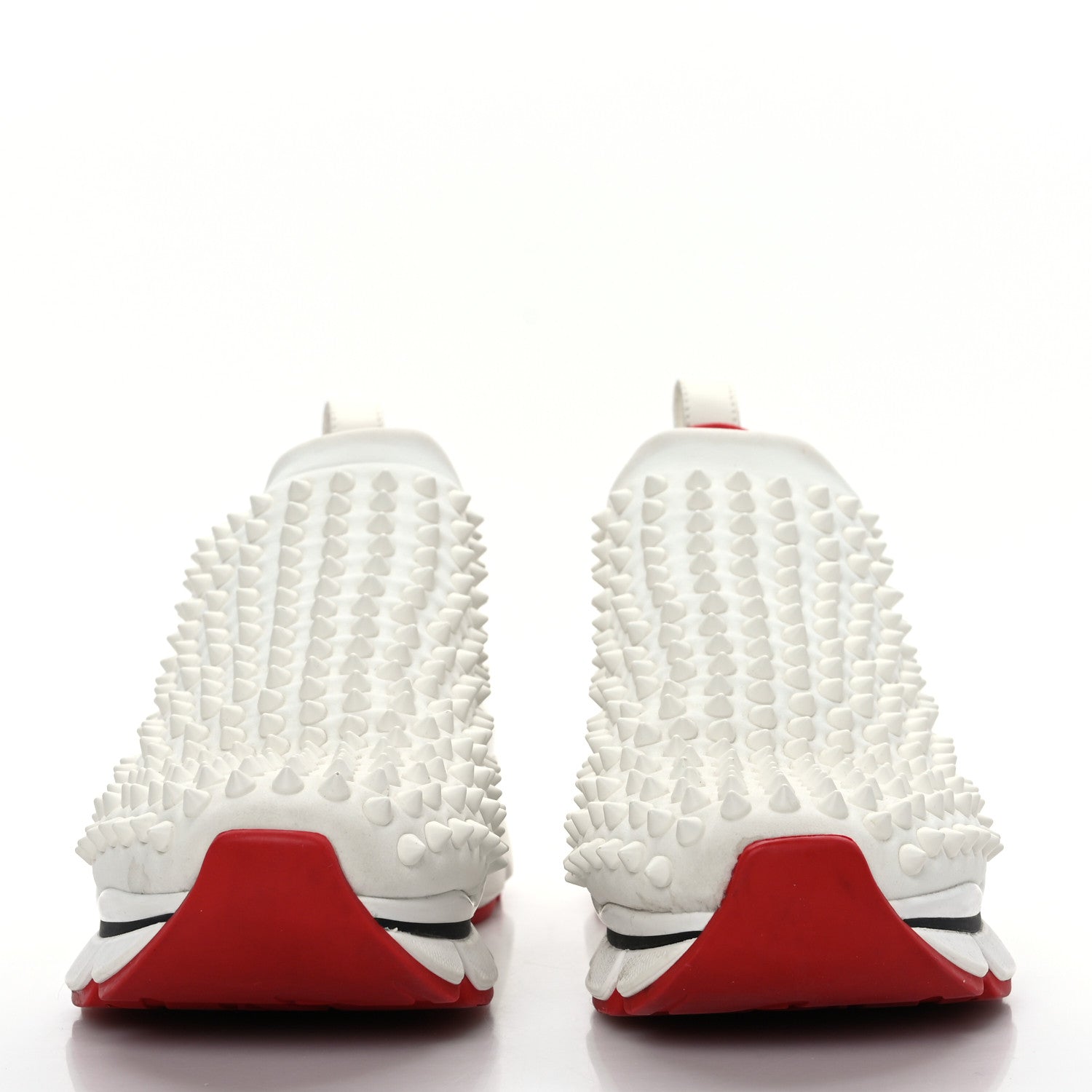 Christian Louboutin Neoprene Spike Sock Donna Flat Sneakers 37 White Snow 2 of 7