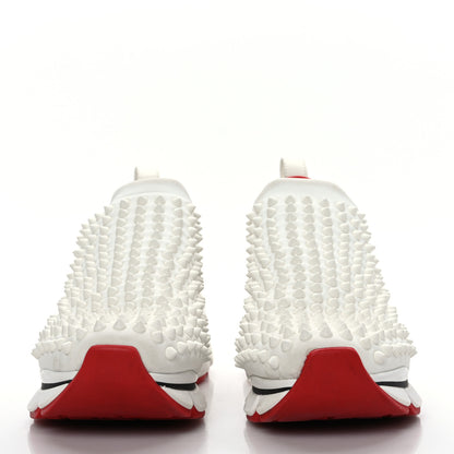 Christian Louboutin Neoprene Spike Sock Donna Flat Sneakers 37 White Snow 2 of 7