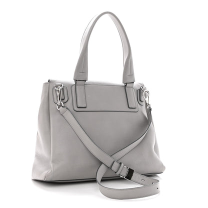Givenchy Grained Calfskin Medium Pandora Pure Flap Bag Pearl Grey 3 of 12