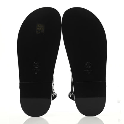 Chanel Lambskin Velcro Dad Sandals 39 Black 4 of 4
