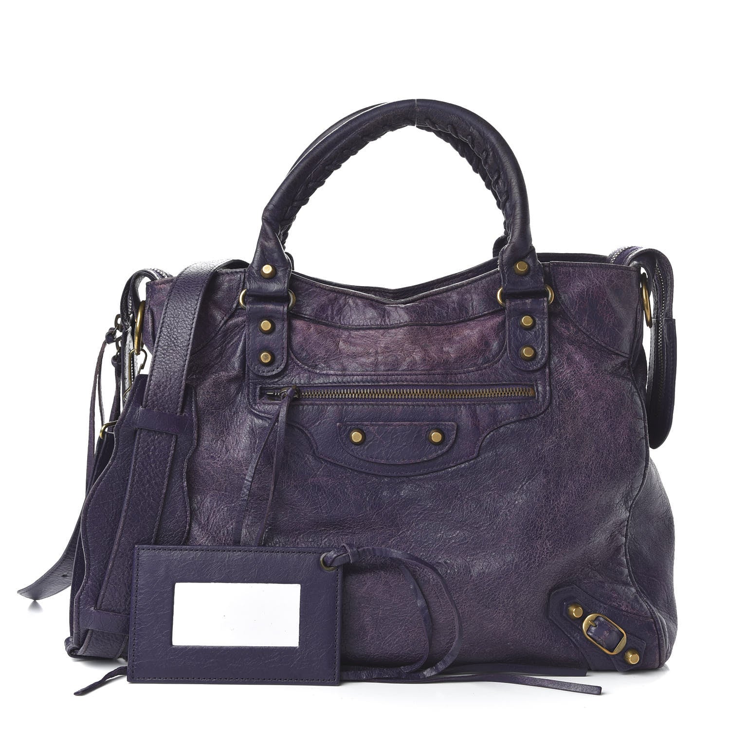 Balenciaga Agneau Classic Gold Hardware Velo Dark Violet 1 of 13