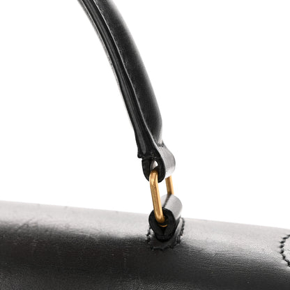 Saint Laurent Smooth Calfskin Medium Classic Monogram Cassandra Top Handle Black Rouge Legion 25 of 25