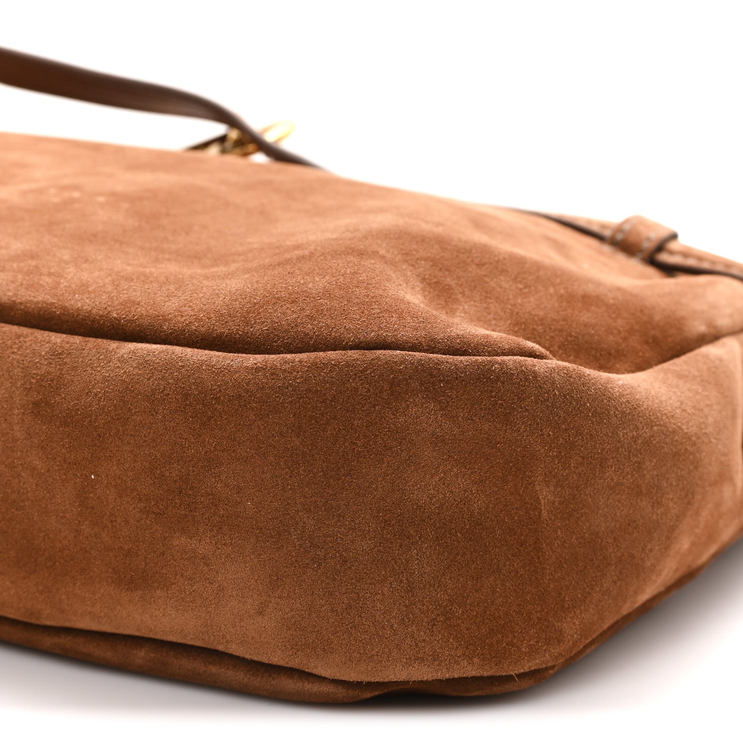 Miu Miu Camoscio Large Aventure Shoulder Bag Rovere 9 of 9