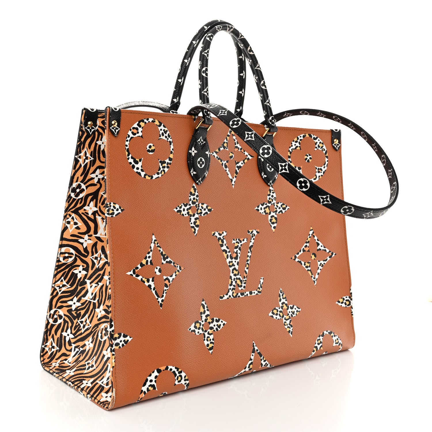 Louis Vuitton Monogram Giant Jungle Onthego GM Black 3 of 11