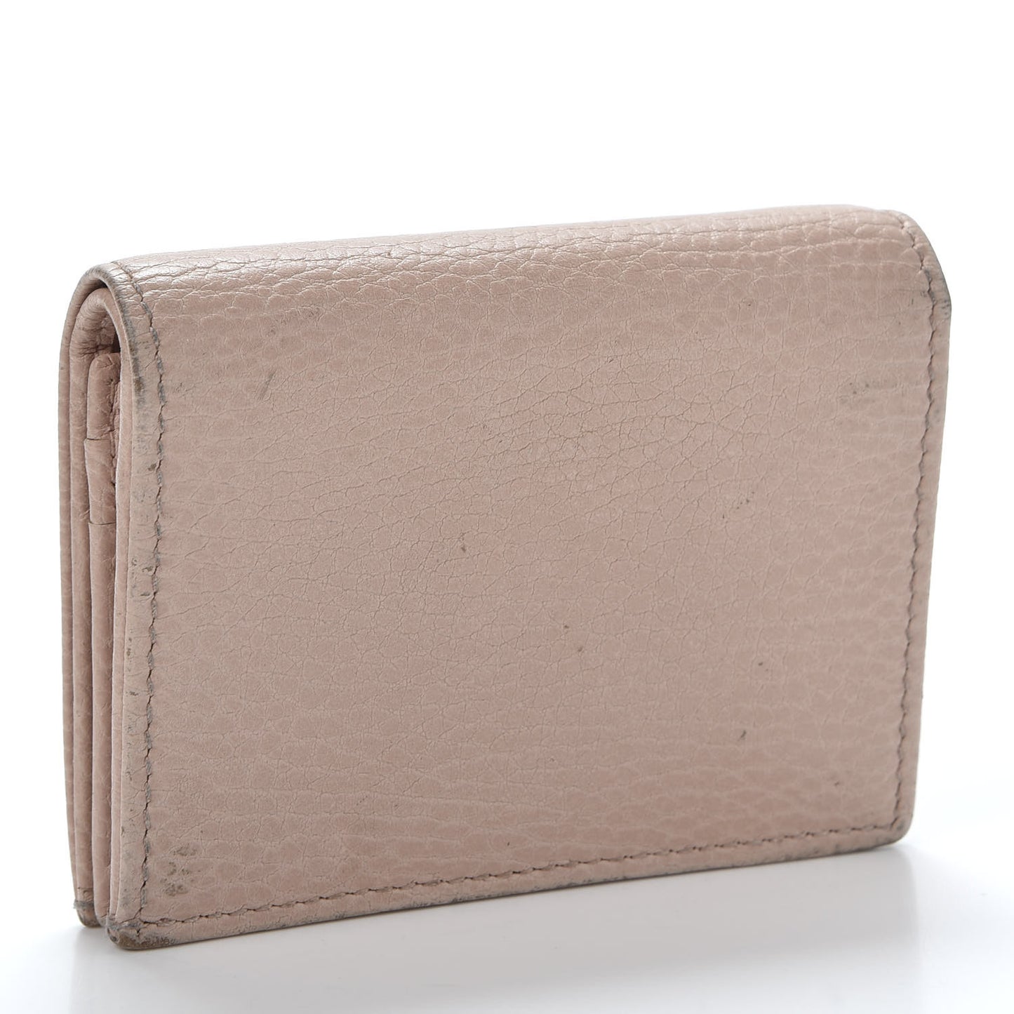 Dollar Calfskin GG Marmont Card Case Perfect Pink