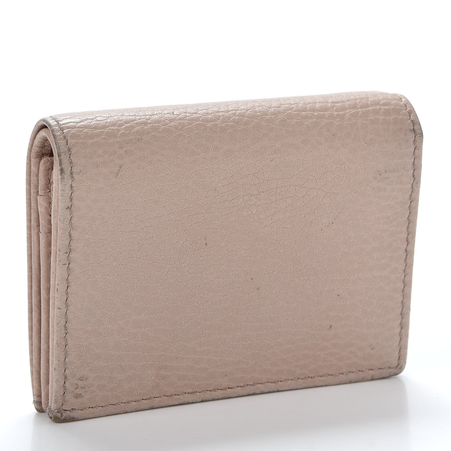 Gucci Dollar Calfskin GG Marmont Card Case Perfect Pink 2 of 11