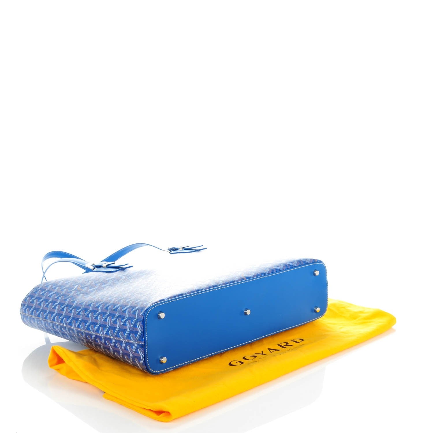 Goyard Goyardine Toile Sac Marie Galante GM Sky Blue 4 of 7
