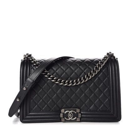 Chanel Calfskin Quilted New Medium Boy Flap Black 1 of 10