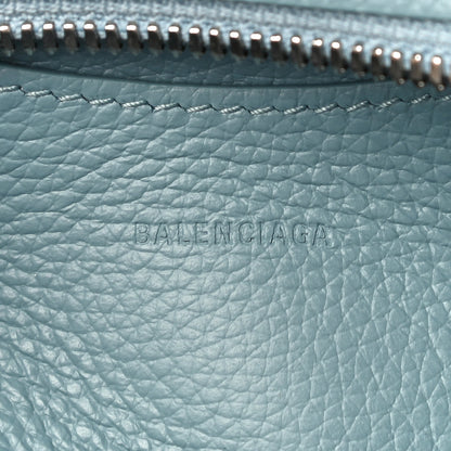 Balenciaga Grained Calfskin Neo Classic Silver Hardware Mini City Blue Grey 6 of 9