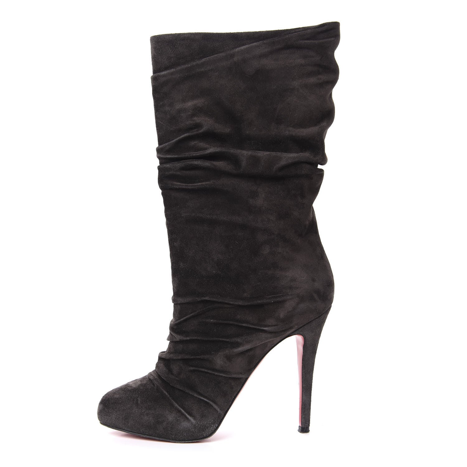 Christian Louboutin Veau Velours Piros 120 Boot 38 Africa 1 of 10