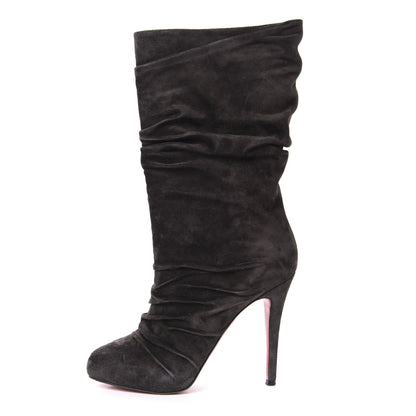 Christian Louboutin Veau Velours Piros 120 Boot 38 Africa 1 of 10