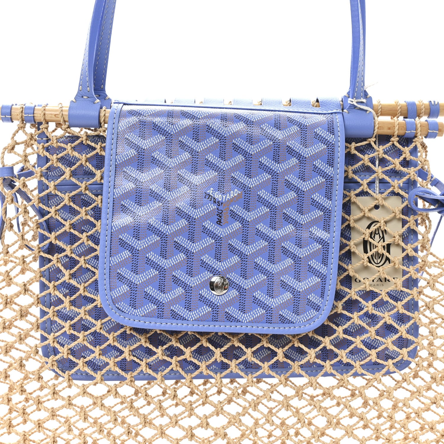 Goyard Goyardine Net Aligre Tote Light Blue 7 of 9