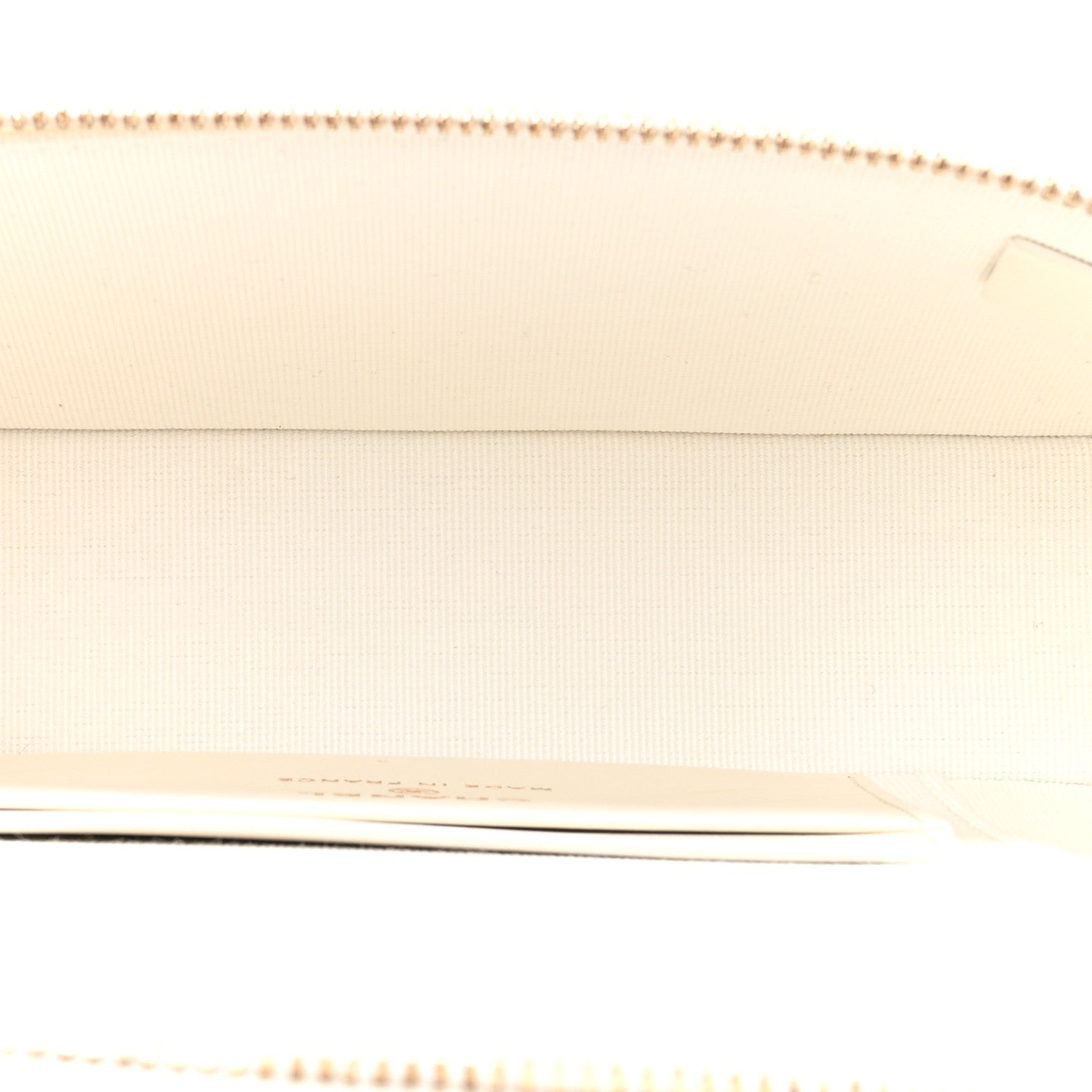 Chanel Caviar Quilted Top Handle Slim Vanity With Chain White 5 of 10