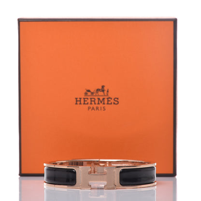 Hermes Enamel Narrow Clic Clac H Bracelet PM Black 6 of 6