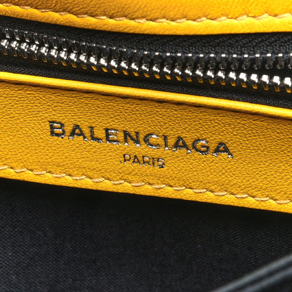 Balenciaga Chevre Silver Metallic Edge Hardware Envelope Clutch Jaune Epi 6 of 11