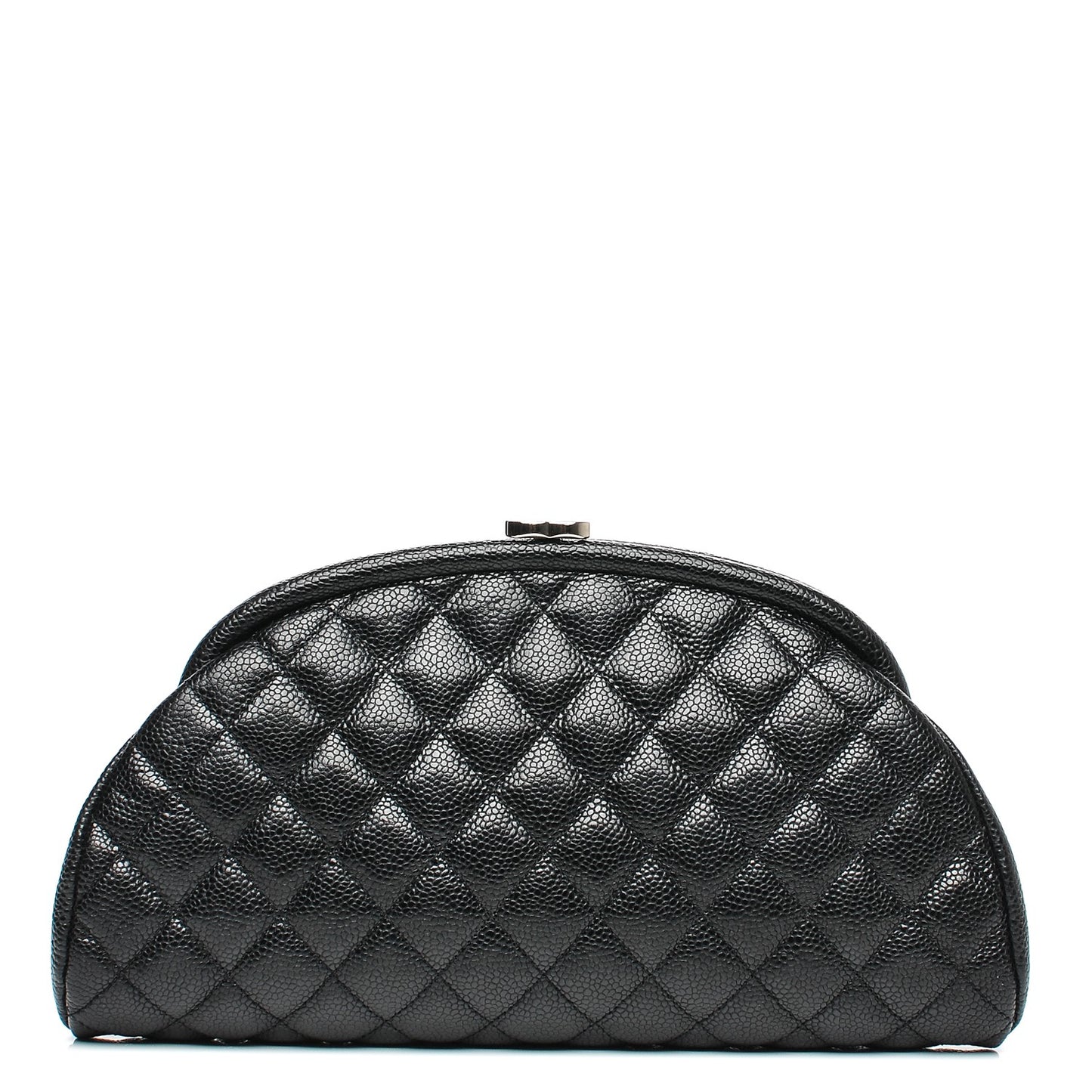 Caviar Quilted Timeless Clutch Black