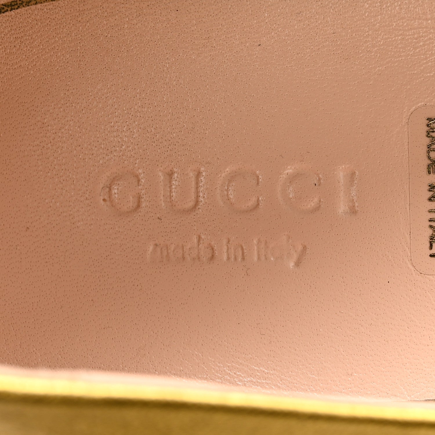 Gucci Metallic Nappa Web Bayadere Ballerina Flats 37 Oro 7 of 14