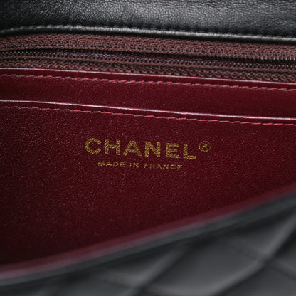Chanel Lambskin Quilted Mini Rectangular Flap Black 6 of 13