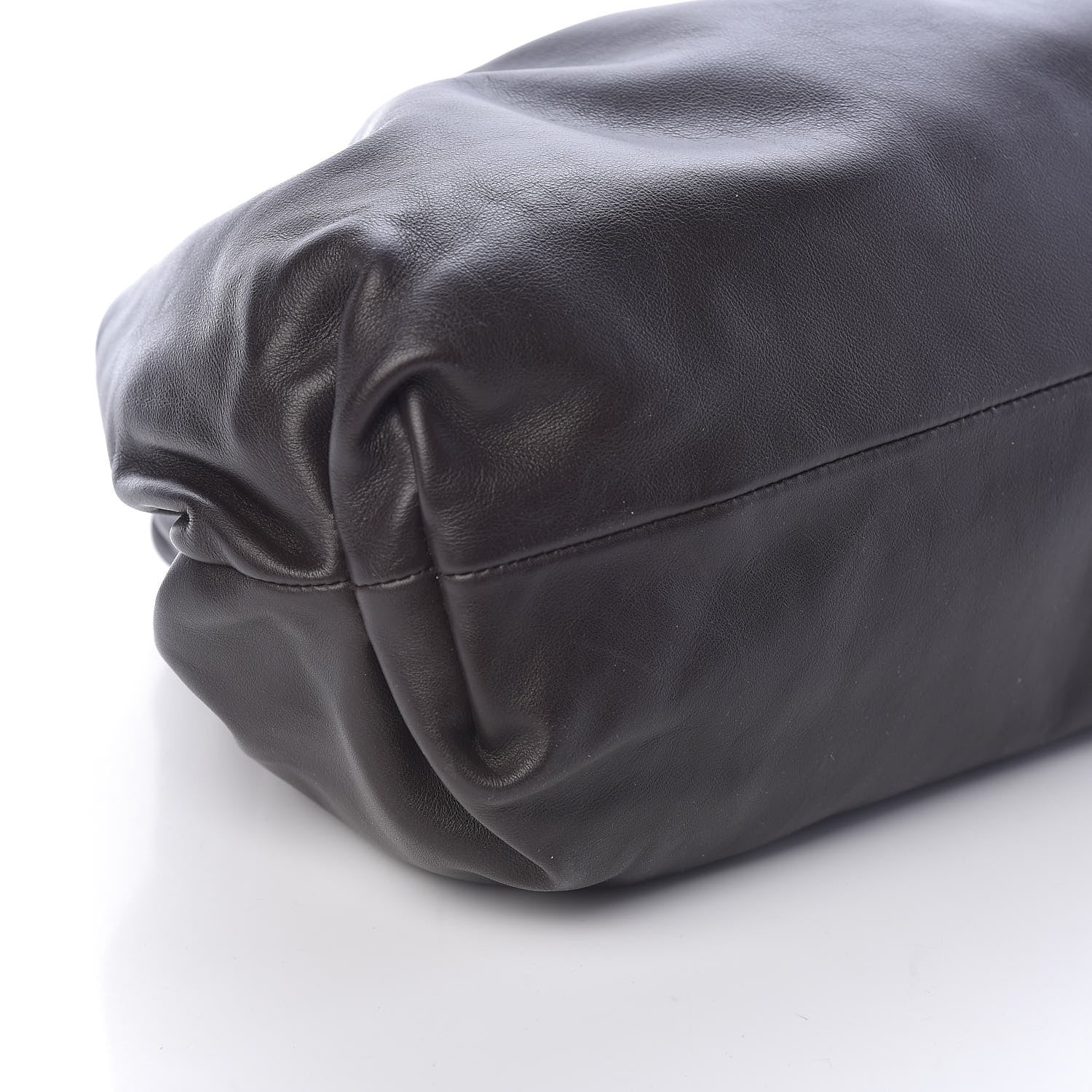 Bottega Veneta Smooth Butter Calf The Pouch Oversized Clutch Fondente 7 of 8