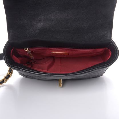 Chanel Lambskin Quilted Medium 19 Flap Black 5 of 9