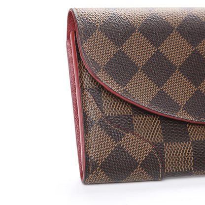 Louis Vuitton Damier Ebene Caissa Wallet Cherry 9 of 11
